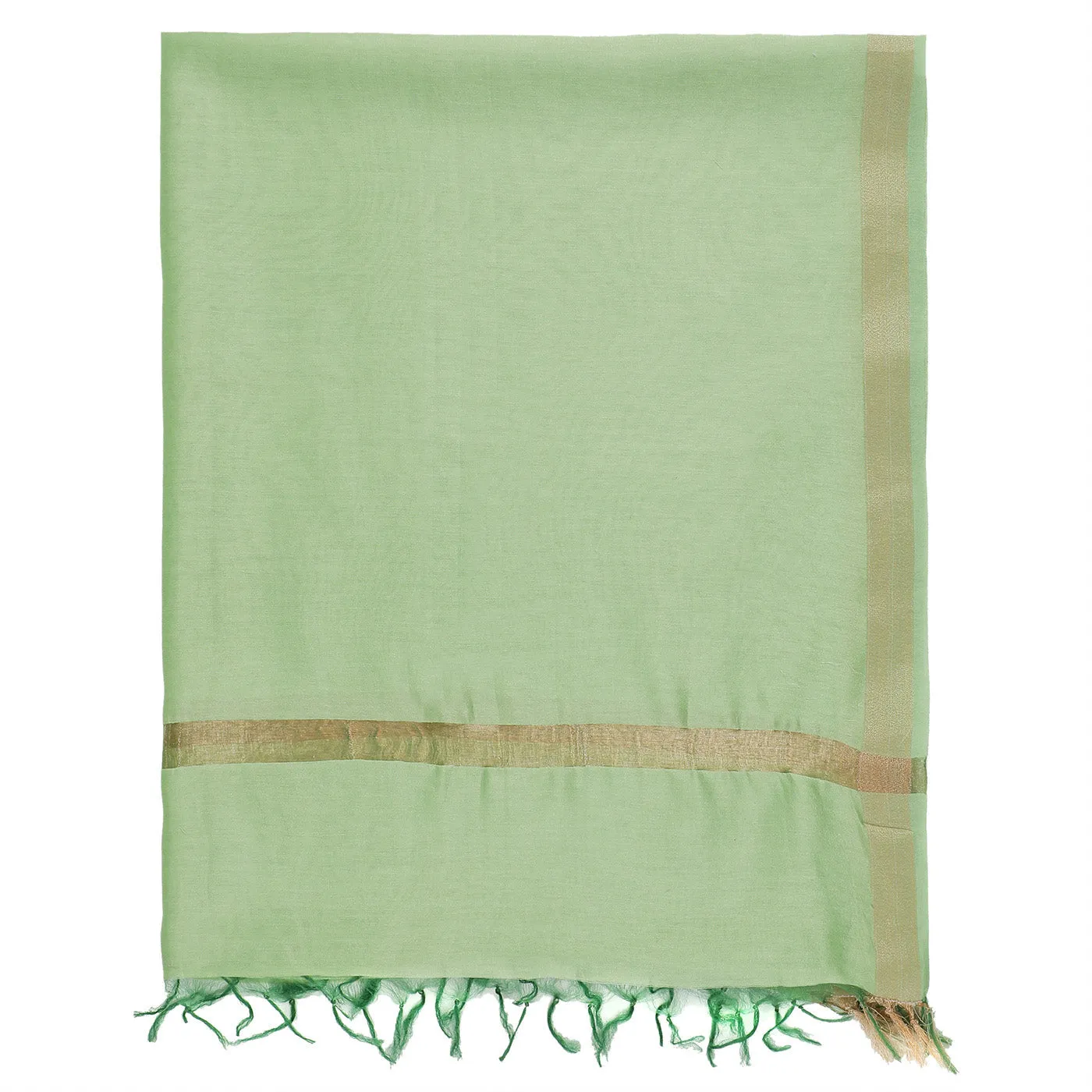Light Grey Cotton Silk Dobby Dupatta