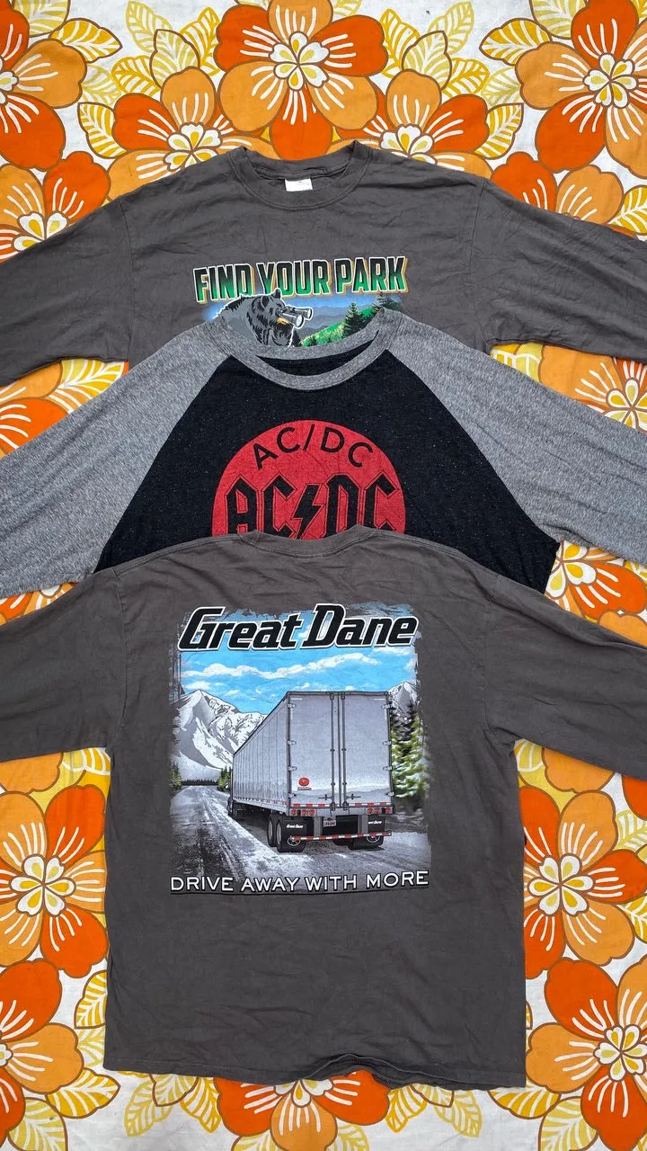 Long Sleeve T-shirt - 25KG - Grade A   B