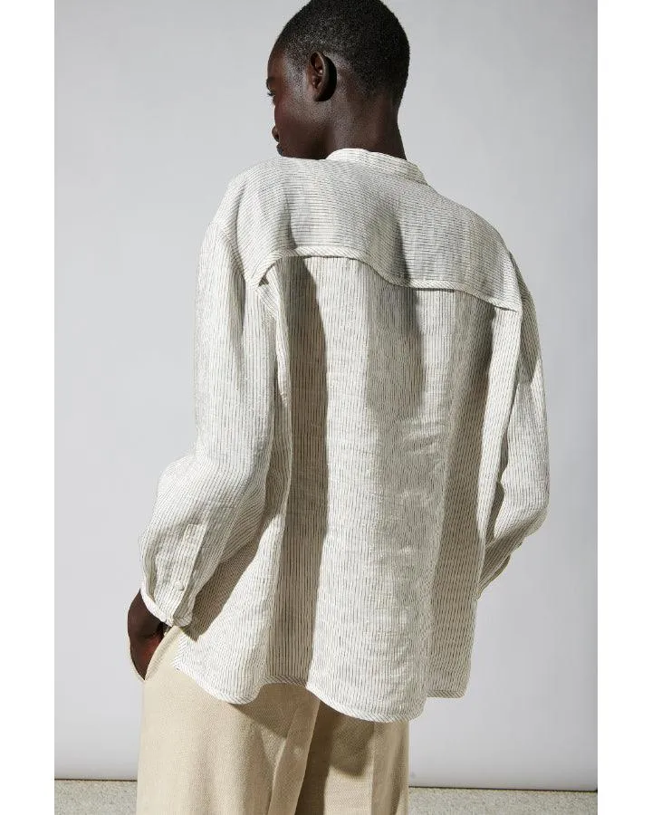 Luisa Cerano Linen Metallic Thread Blouse