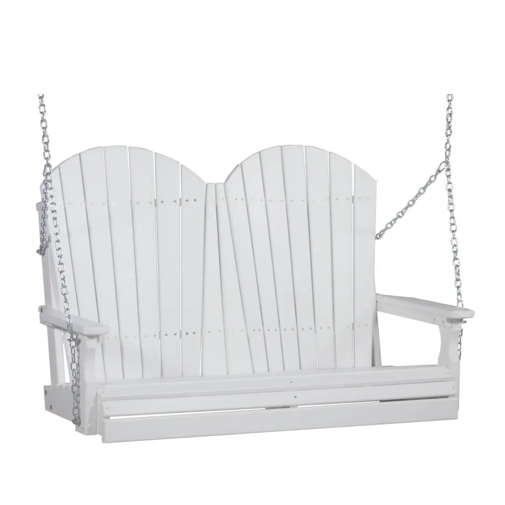 LuxCraft Adirondack 4 ft. Recycled Plastic Porch Swing