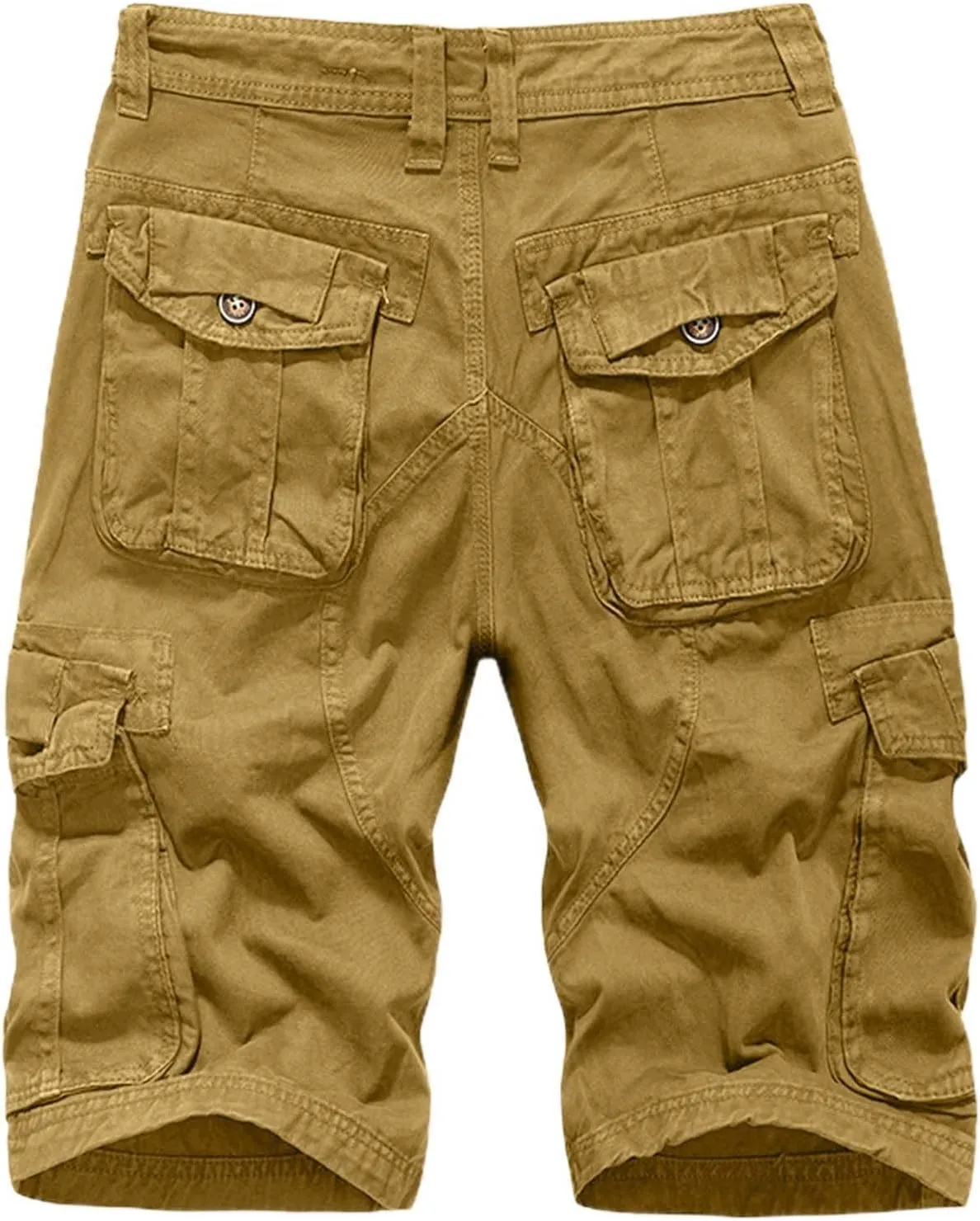 Men's Shorts Summer Casual Cotton Sports Cargo Shorts with Multi-Pocket Hiking Summer Linen Multicolor Relaxed Split