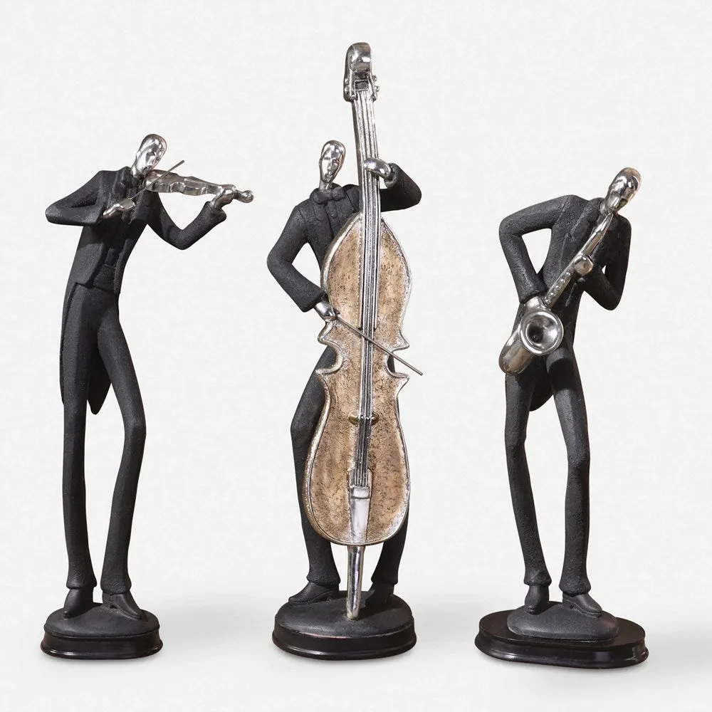 MUSICIANS FIGURINES, S/3