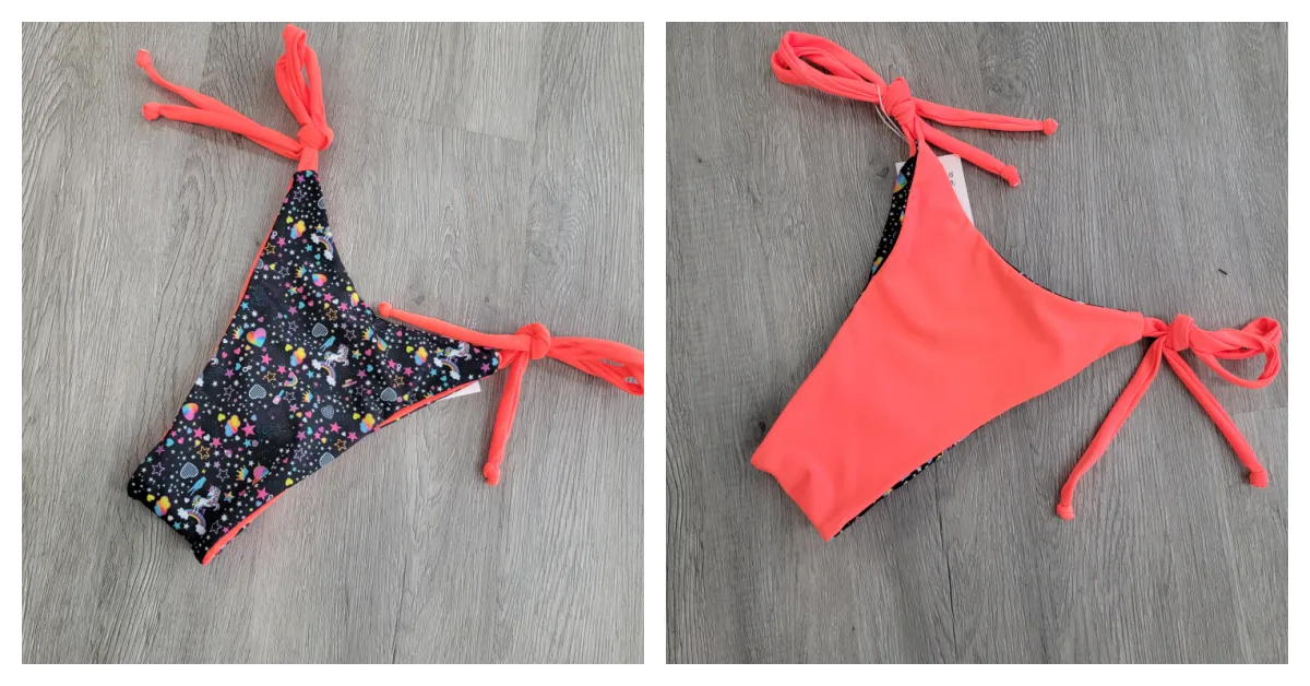 Orange Unicorn Party Scrunch Bali Bottoms