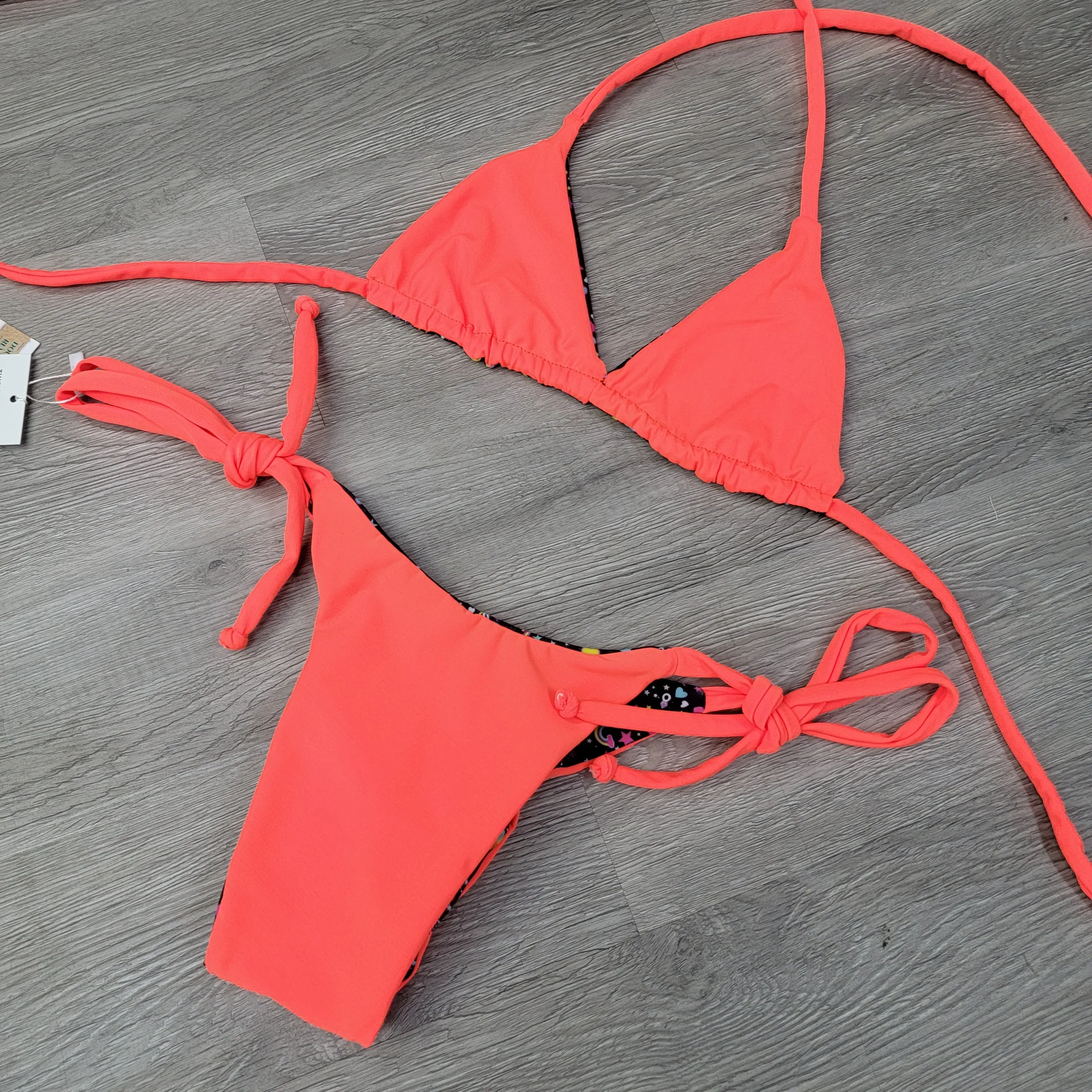 Orange Unicorn Party Scrunch Bali Bottoms