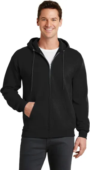 Port & Company-Core Fleece Full-Zip Hooded Sweatshirt. PC78ZH Jet Black
