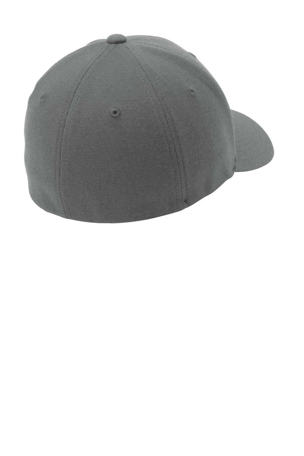 Port Authority Flexfit Customized Wool Blend Caps, Grey