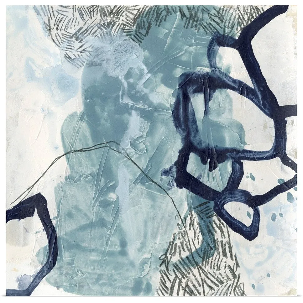 "Blue Slate III" Poster Print