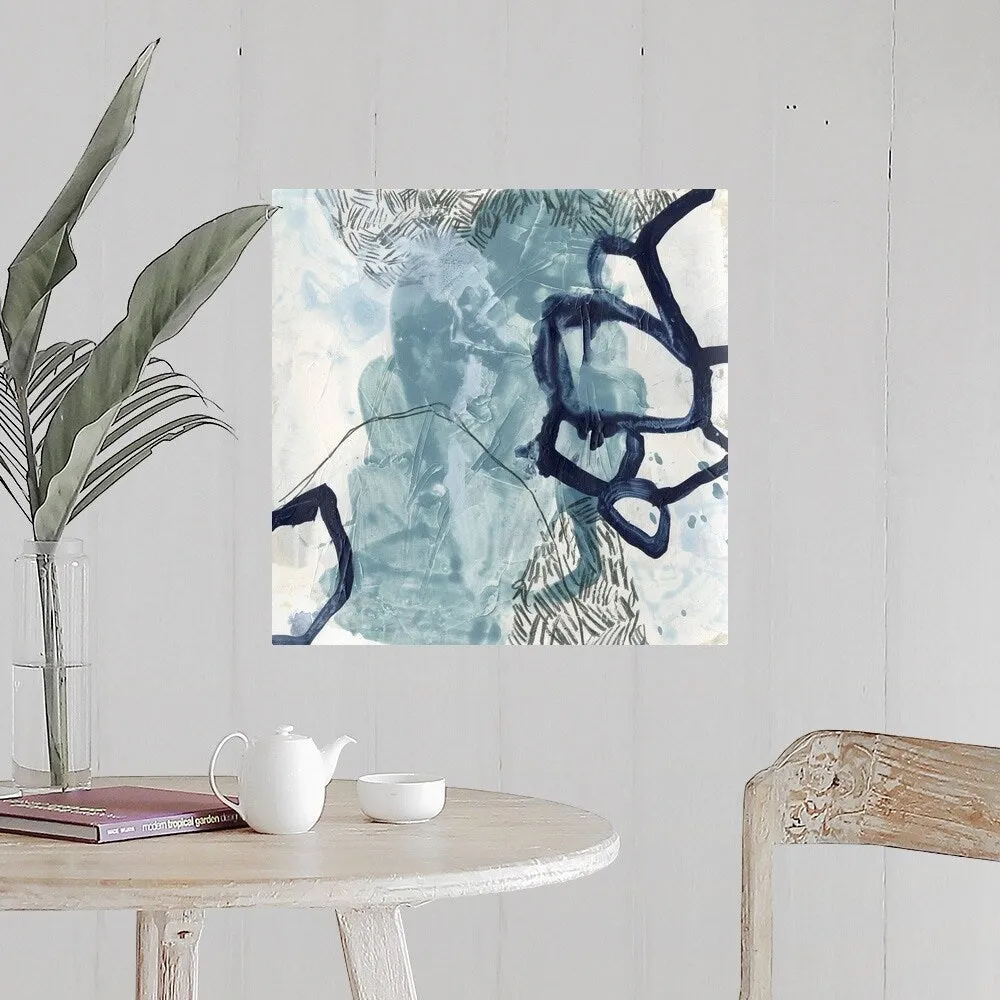"Blue Slate III" Poster Print