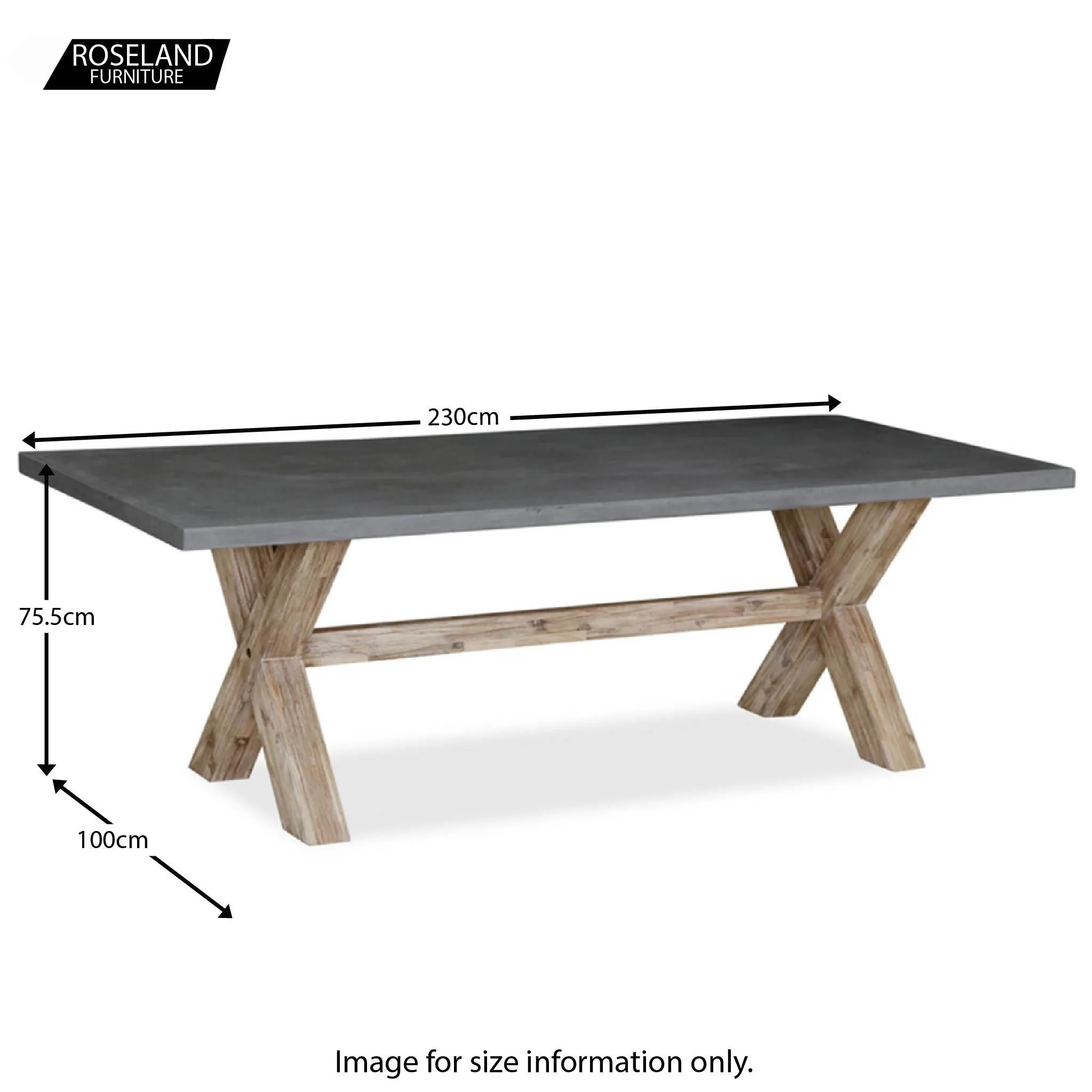 Rock 230cm Dining Table