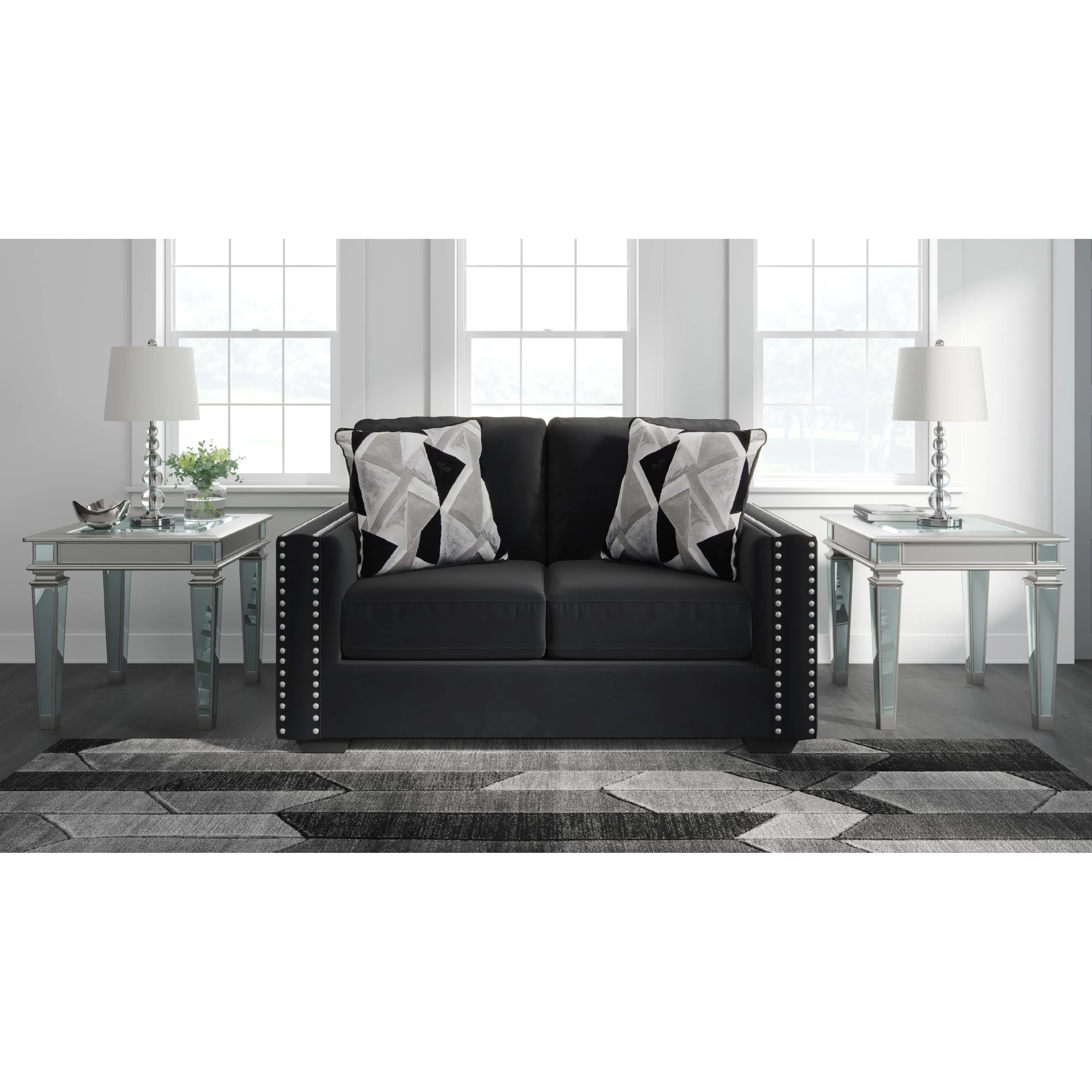 Signature Design by Ashley Gleston Stationary Fabric Loveseat 1220635