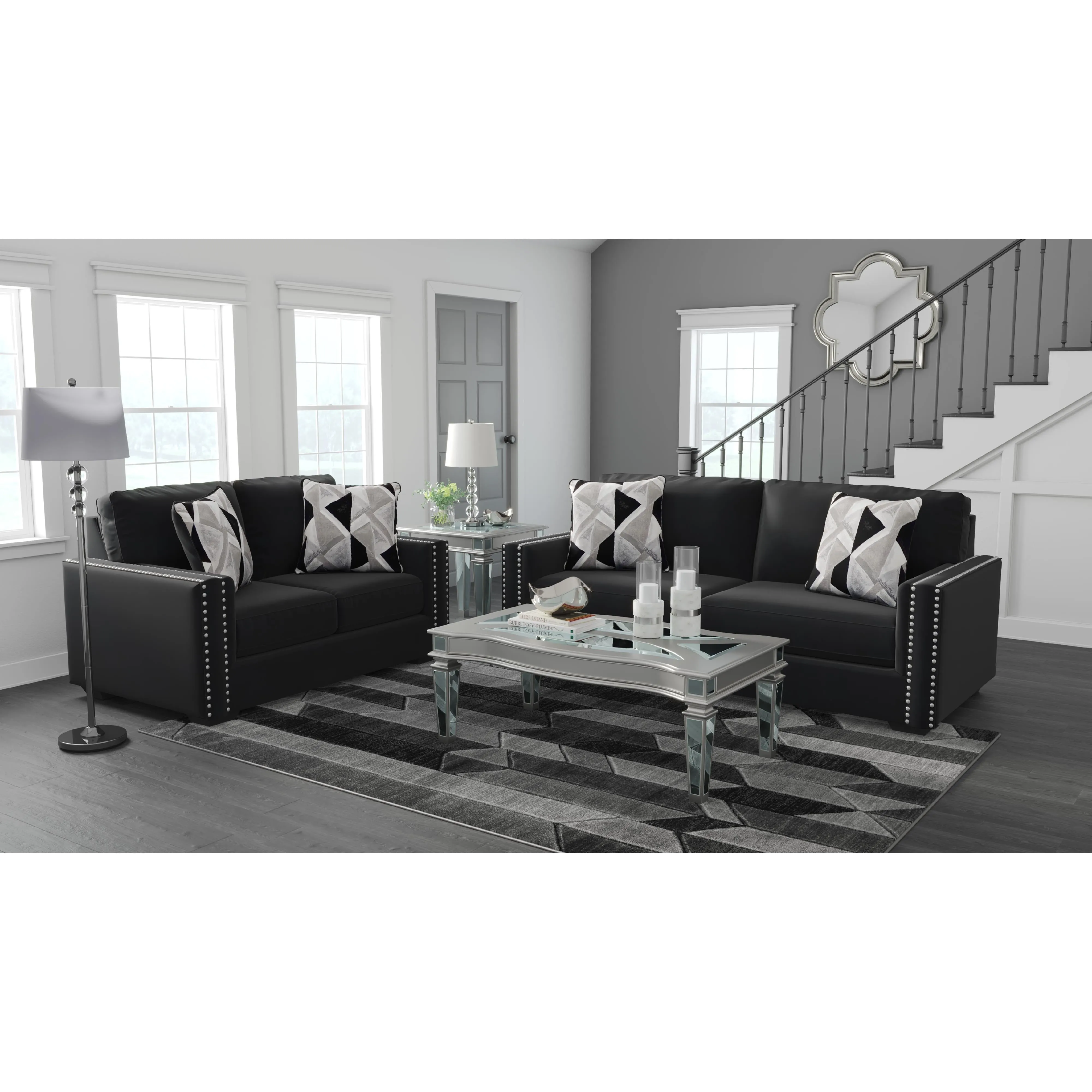 Signature Design by Ashley Gleston Stationary Fabric Loveseat 1220635