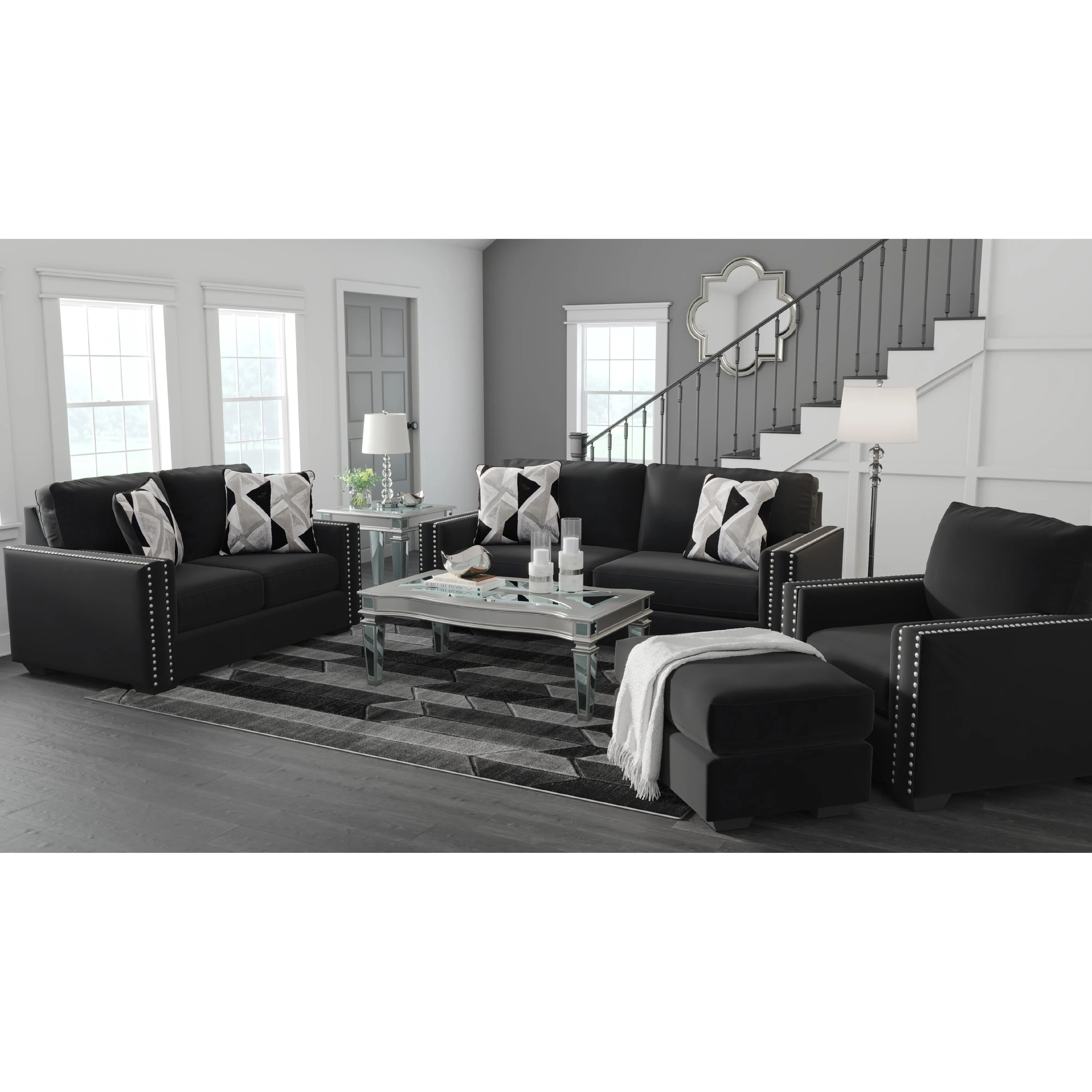 Signature Design by Ashley Gleston Stationary Fabric Loveseat 1220635