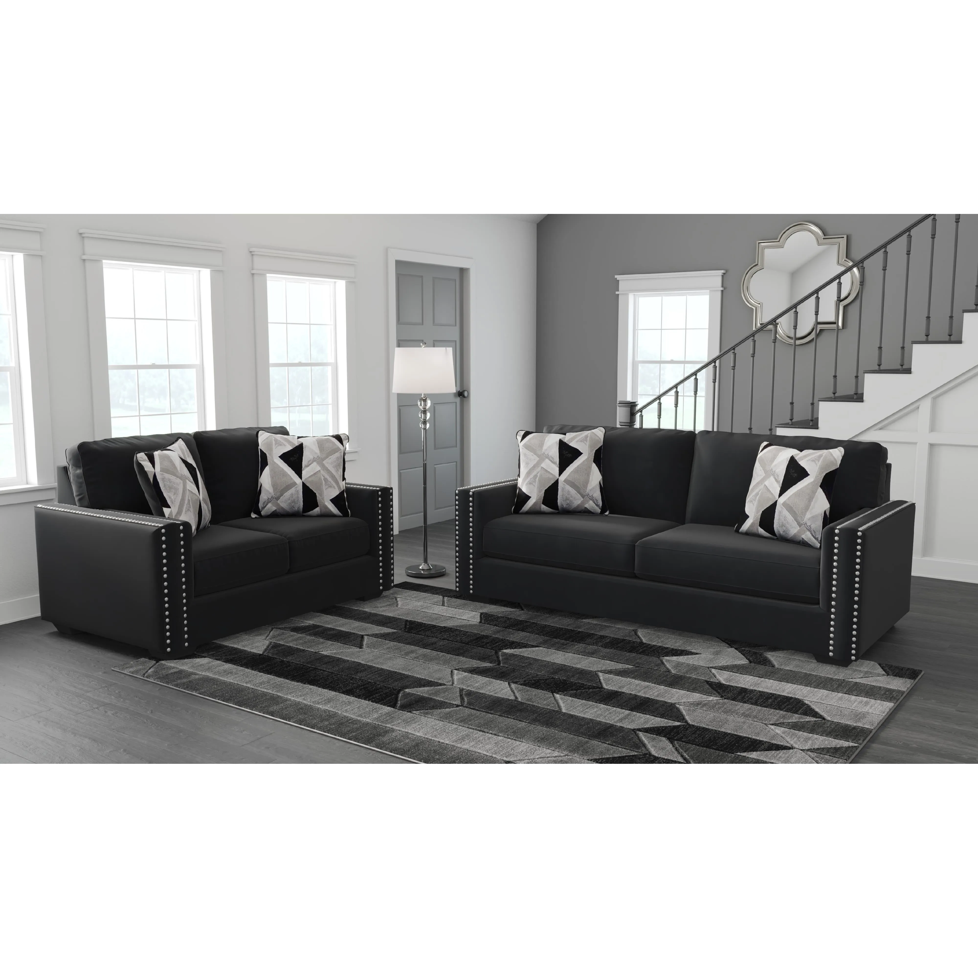 Signature Design by Ashley Gleston Stationary Fabric Loveseat 1220635