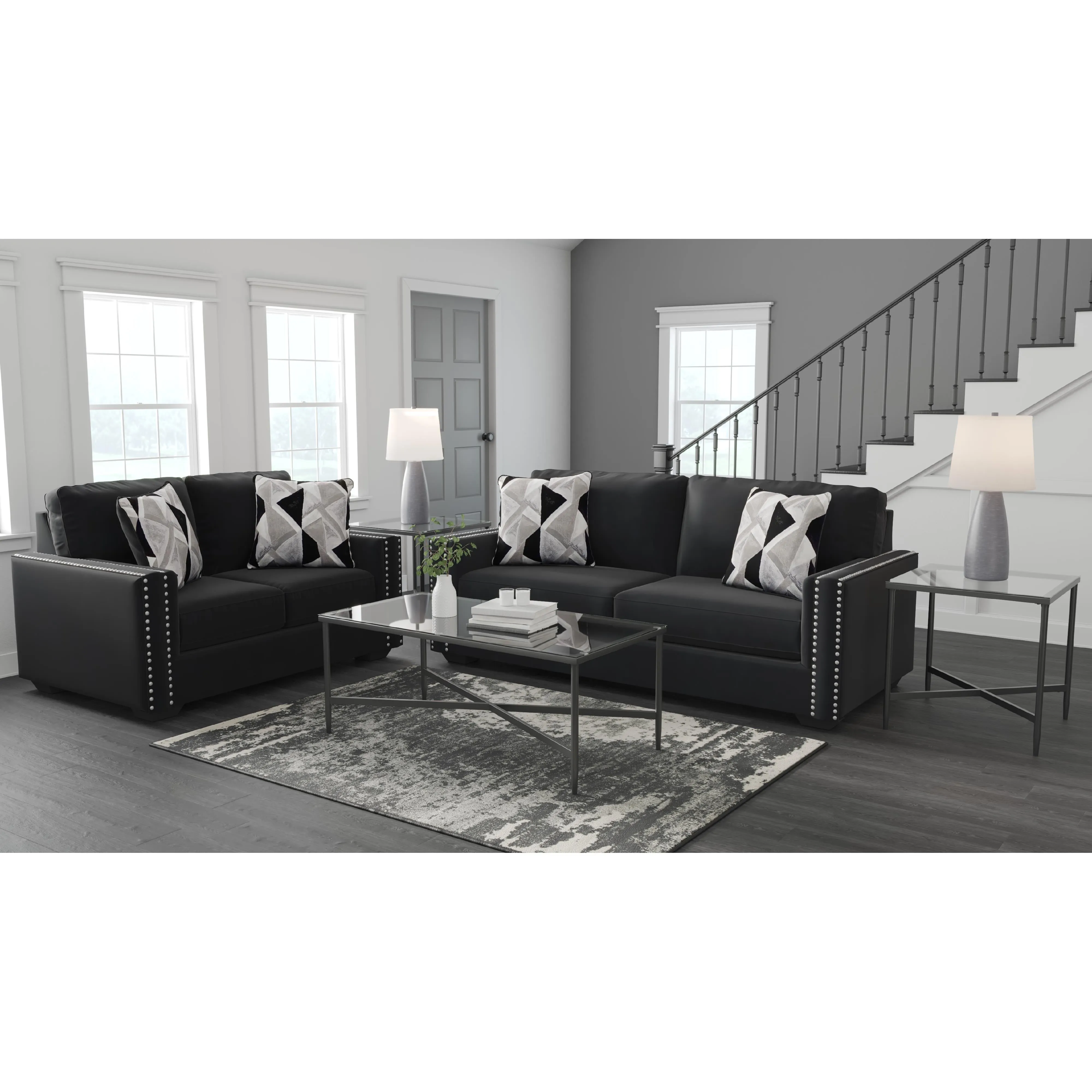 Signature Design by Ashley Gleston Stationary Fabric Loveseat 1220635