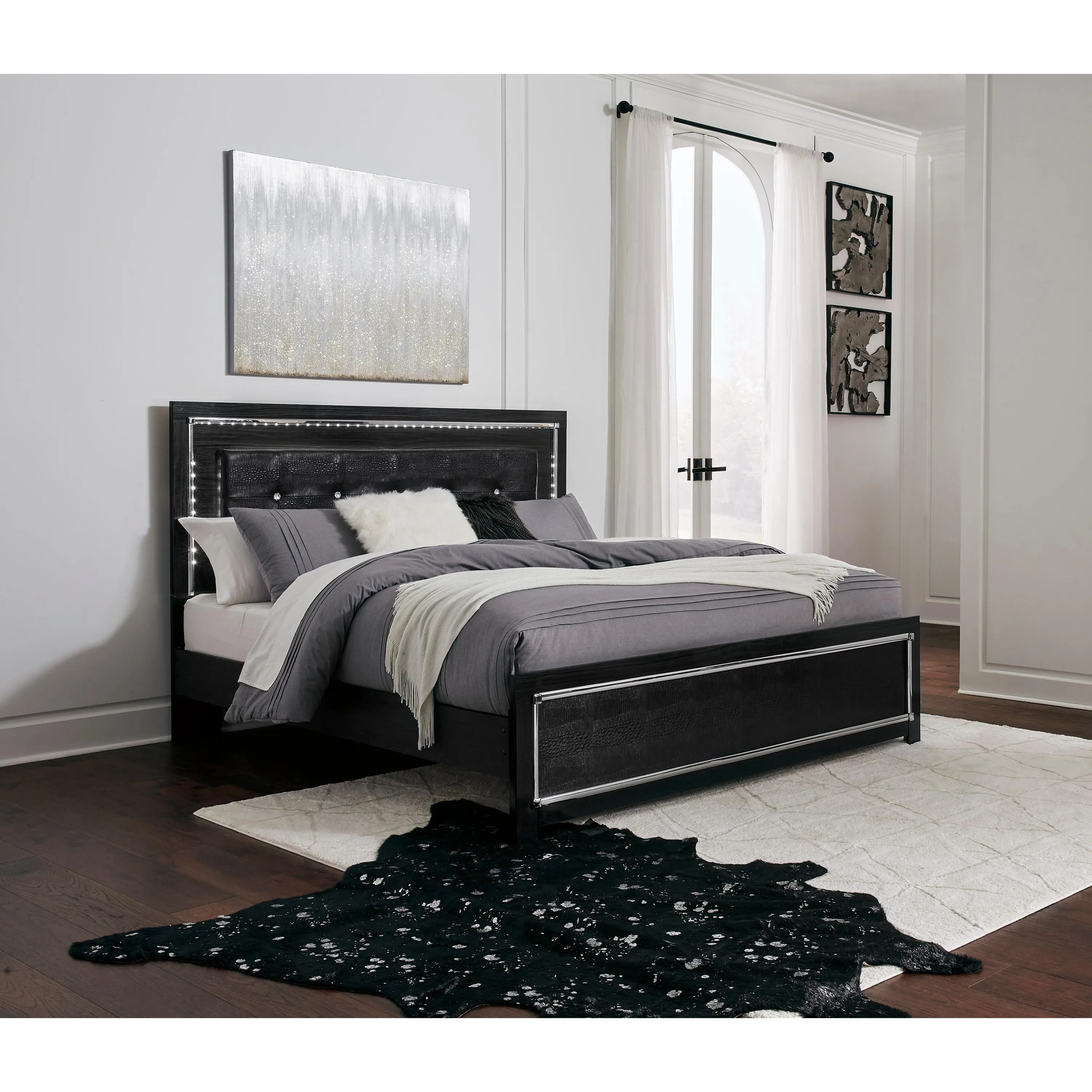 Signature Design by Ashley Kaydell King Upholstered Panel Bed B1420-58/B1420-56/B1420-97