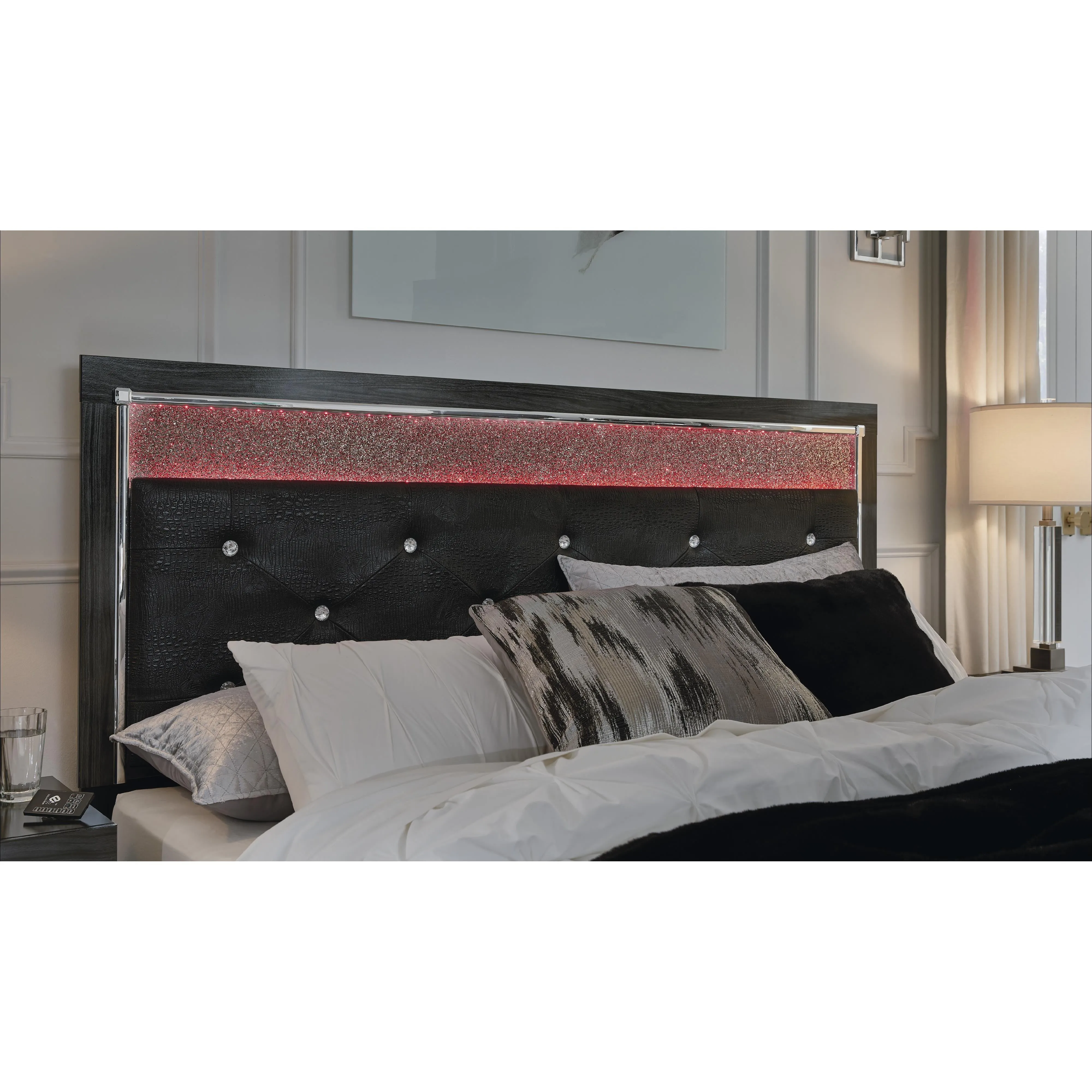 Signature Design by Ashley Kaydell Queen Upholstered Panel Bed B1420-157/B1420-54/B1420-95/B100-13