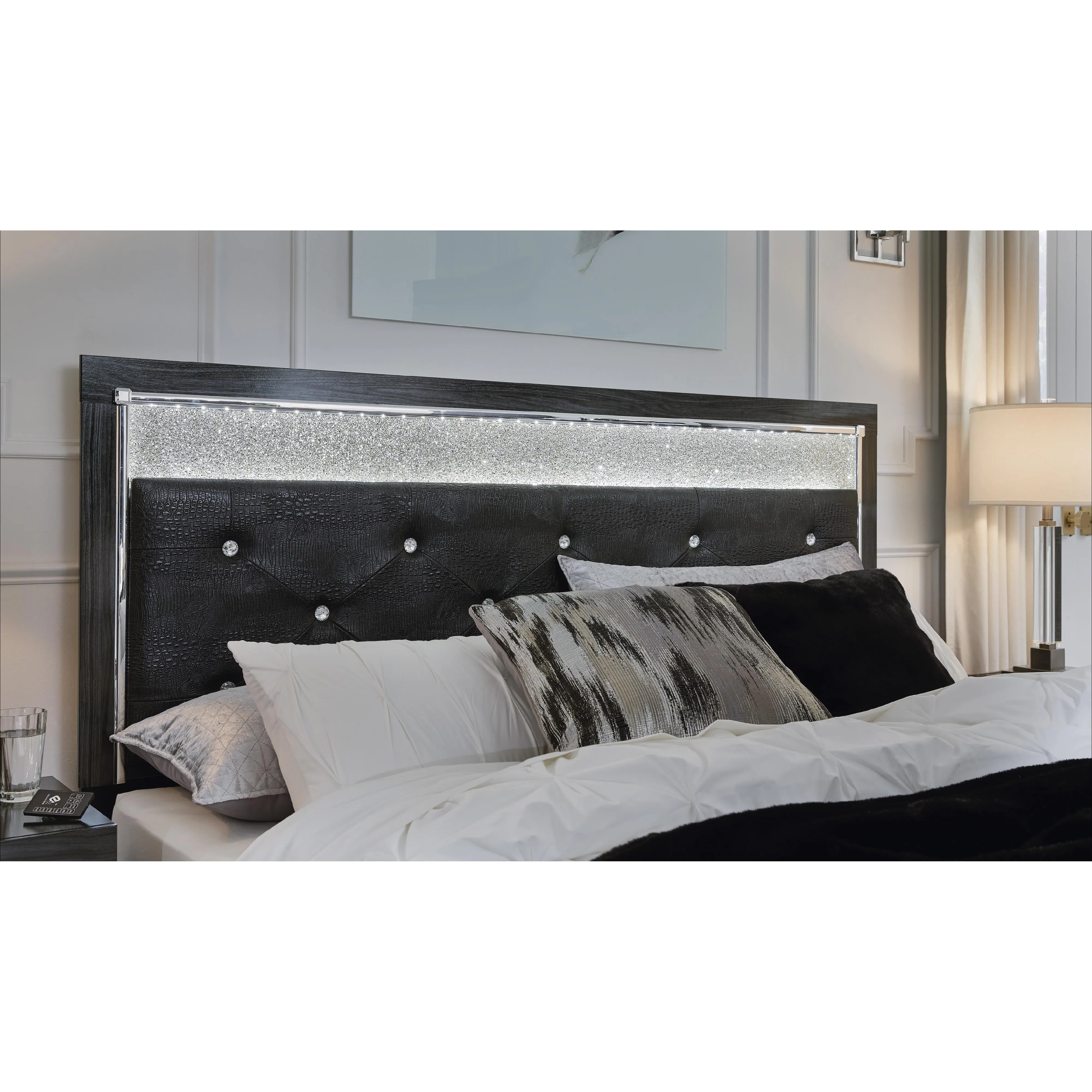 Signature Design by Ashley Kaydell Queen Upholstered Panel Bed B1420-157/B1420-54/B1420-95/B100-13