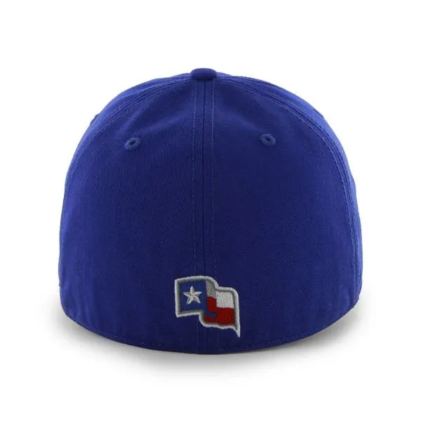 Texas Rangers 47 Brand Franchise Blue White Logo T Flag Back Hat Cap