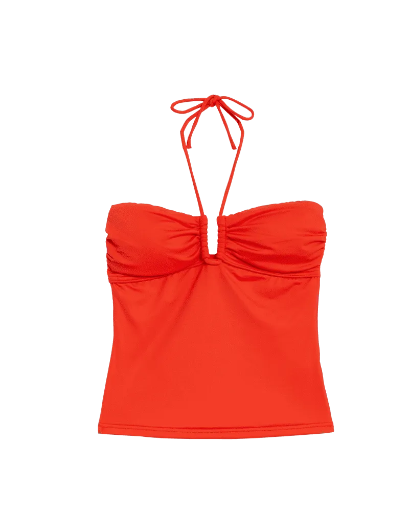 Tummy Control Halterneck Tankini Top