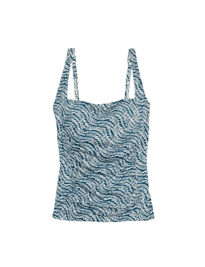Tummy Control Printed Padded Tankini Top