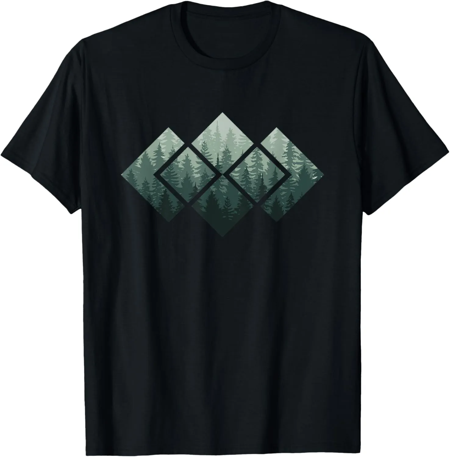 Unisex-Adults, Unisex-Kids Vintage Nature Wildlife T-Shirt - Black, Small, Short Sleeve
