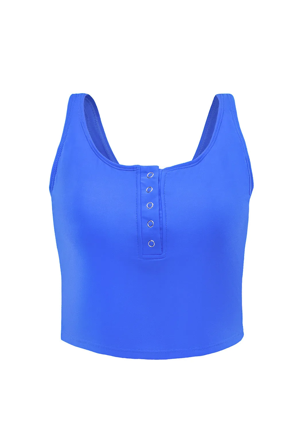 Women's High Waist Tankini Set Swimsuit Square Neck Sleeveless Print Two Piece Bathing Suit