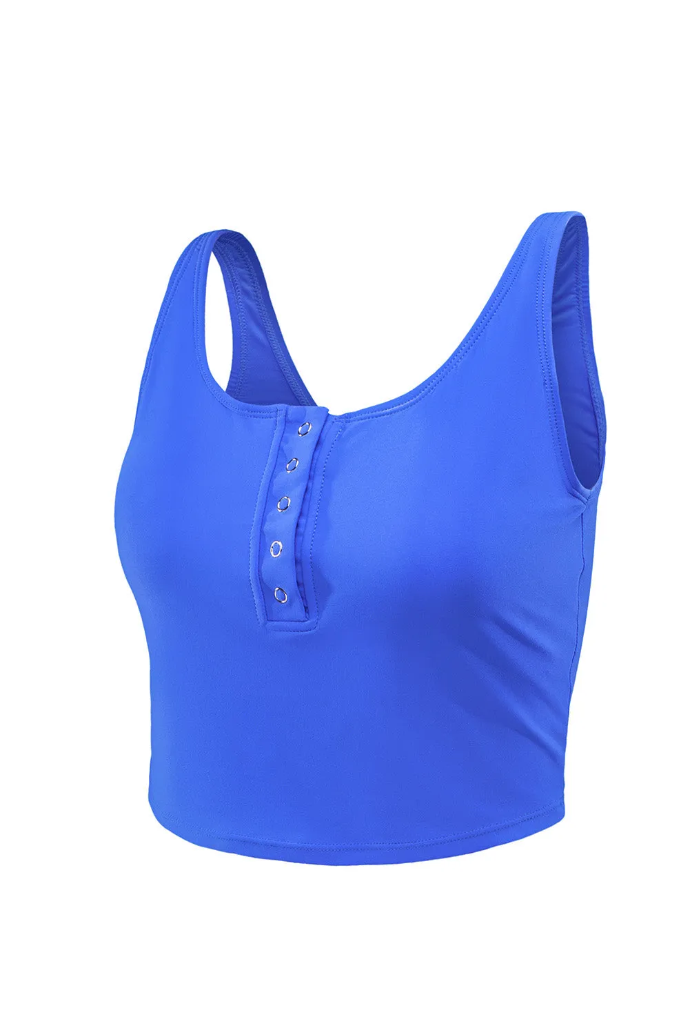Women's High Waist Tankini Set Swimsuit Square Neck Sleeveless Print Two Piece Bathing Suit