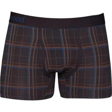 Wood Men's Super Soft Modal Blend 3 In Inseam Boxer Brief with Fly Arbor Blitz